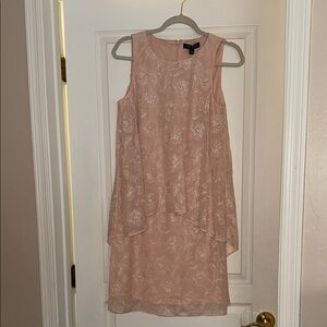 Elegant Pink Sleeveless Dress
